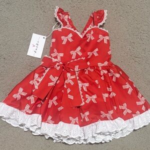 Lu & Ro - Red Bow Dress